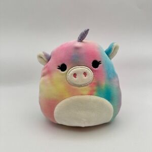 Squishmallows Esmeralda Tie Dye Unicorn Mini Soft Plush Stuffed Toy 5"‎ Inches